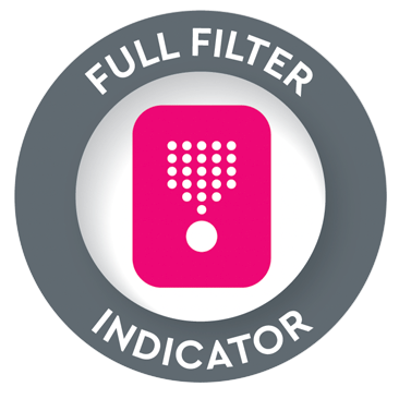 B200 full filter indicator logo